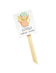 Tutor 28cm Madera C/frase 6850 Decozu