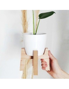 Maceta N12 C/base Madera Mto01