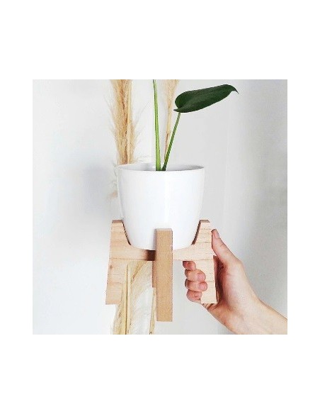 Maceta N12 C/base Madera Mto01