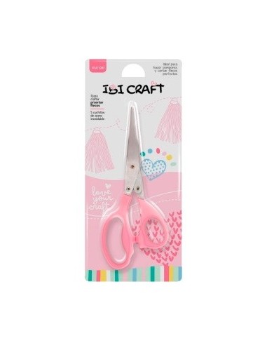 Tijera 20cm 5 Cuchillas Ibi Craft 900656 Blister Ibi01