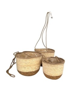 Canasto Colgante 17cm Black/natural Ce69513 Ce69523 Cec03