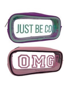 Cartuchera Neopren Pvc Transparente Colores Varios 1509132/1509179/1509136  Moo01