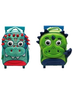 Mochila 12 C/carro Mundo Dino 3d Di156/di197/di198 Ck01