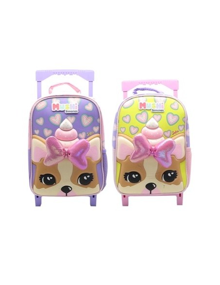 Mochila 12" C/carro Simones 3 D C/colitas Si910 Ck01