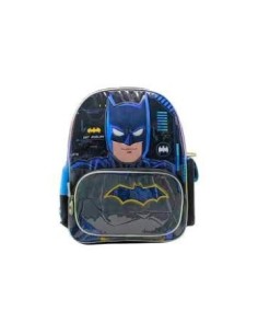 Mochila 18" Batman C/luz Pvc Lj106/lj183 Ck01
