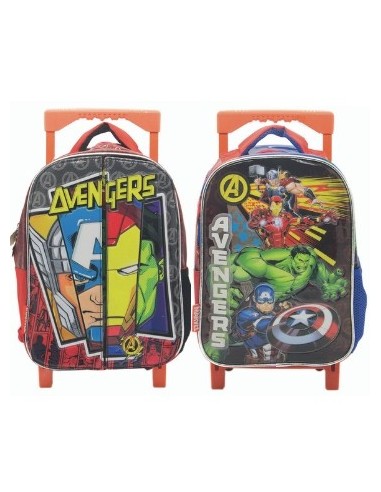 Mochila 12 C/carro Avengers Sp136/sp592/sp594/sp598/sp601/sp603/sp146/sp148/sp664 Ck01 (b12)