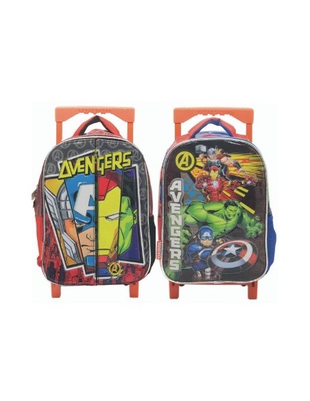 Mochila 12 C/carro Avengers Sp136/sp592/sp594/sp598/sp601/sp603/sp146/sp148/sp664 Ck01 (b12)
