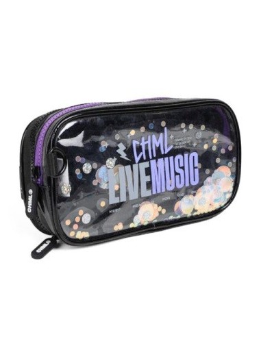 Canopla 2 Cierres Plana C/glitter Y Lentejuelas Tr165/tr166/tr167/tr168 Chi01