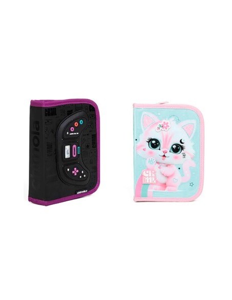 Cartuchera 1 Piso C/compartimiento Interno Animales/gamer Bt207/bt208/bt209/bt210/fs107 Chi01