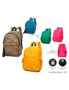 Mochila 17" Impresa-lisa Acolchada Head-everlast 21942-21946 Tar02