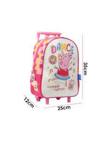 Mochila 12 C/carro 1 Bols. Peppa Pig Dance Pvc 55200 Wab02