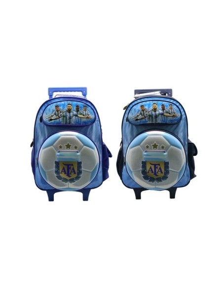 Mochila 16" C/carro Afa Mod. Surt. Stickers Af112/af114/af115/af116 Ck01