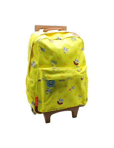 Mochila 16" C/ Carro Bob Esponja Bj251 Ck01