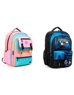 Mochila 17" Espalda Tornasol/colorblock Mod. Surt Fs41/fs73/fs79 Chi01