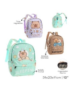 Mochila 20x29 Capibara C/bolsillo 53857 Tar02