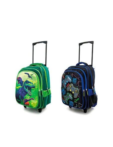 Mochila 16 C/carro Varon Mod. Surt. Trendy 17335/17339/17343/17347 Tar02