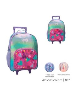 Mochila 18 C/carro Fantasia Nena Muaa Mod. Surt.28052/28054/28056/28057 Tar02
