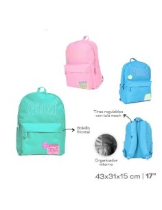 Mochila Everlast Colores C/bols Delantero 28839 28840 Tar02