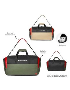 Bolso P/viaje 36x49x29 Head Lona 2 Bols Laterales Tar02
