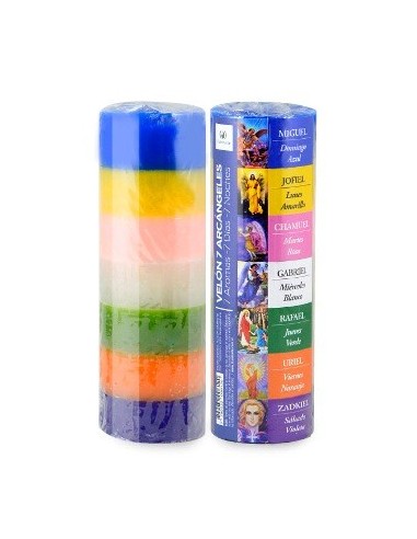 Velon 18cm 7 Arcangeles/ 7 Chakras/7 Aromas 016a 016 Ilum01