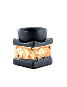 Hornito 8x7cm Cuad/red. Ceramica C/ Diseno Elefante 927r A3237 Rey03