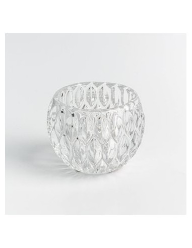 Candelabro 8cm Vidrio Labrado D4164 Dec01