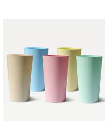 Vaso 400cc Conico Plast. Colores Pasteles Surt. 4505 Dia01