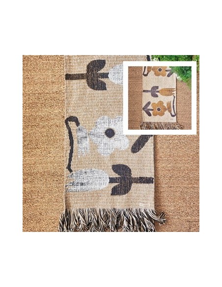 Camino De Mesa 1.50x0.40mt Amapola Malva/dulce De Leche 8120193/8120160 Pri02