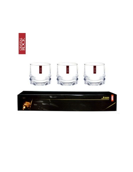 Vaso Whisky 2 Anillos X 6 En Caja 63201 Cr02 (p)