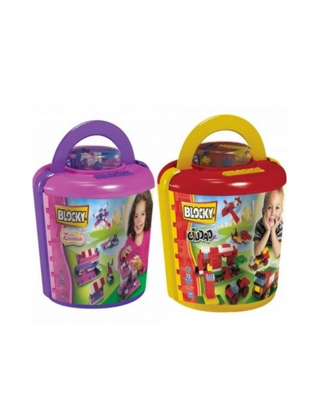 Blocky Balde Ciudad/encantada 100pzas Dimare 01-0628 01-0629 Dim05 (b6)