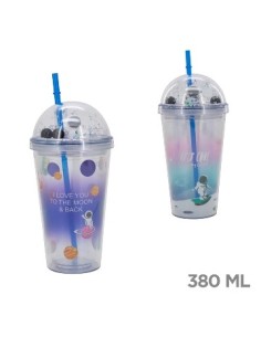 Vaso 450ml C/sorbete  Astronauta C/tapa 14787 Tar02