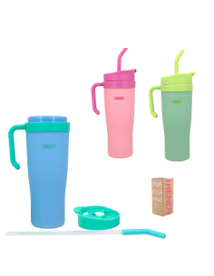 Vaso Termico 1200ml Plast C/tapa Col. Surt. Trendy 17514/17515 Tar02