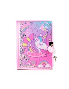 Diario Intimo 15x20cm Unicornio C/lentejuelas Bb20304 Bb20304 Sf01