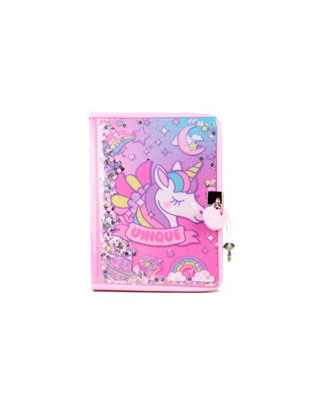 Diario Intimo 15x20cm Unicornio C/lentejuelas Bb20304 Bb20304 Sf01