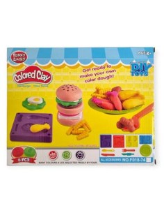 Masa Para Modelar Hamburguesas Y Papas Fritas F018-74 Pri02