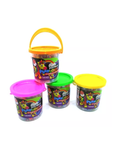 Baldecito Plast. X22 Plastilinas + 3 Moldes 812001050001 Fai01