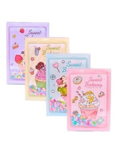 Libreta A5 80hj Pvc C/confetti Unicornio/helado/dino/cupcakes/ 25774/26717/a-623-a-354/26715-26718 Col01 (f)