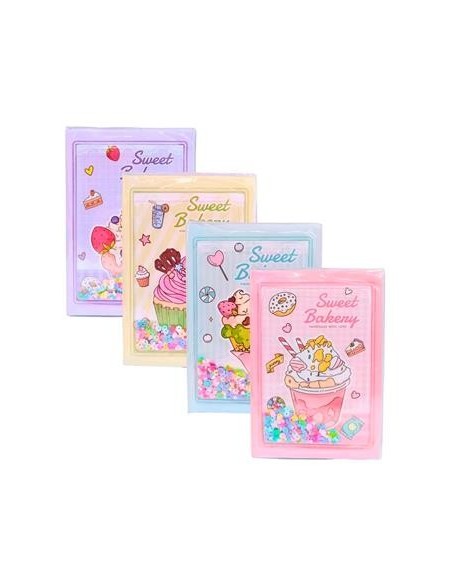 Libreta A5 80hj Pvc C/confetti Unicornio/helado/dino/cupcakes/ 25774/26717/a-623-a-354/26715-26718 Col01 (f)