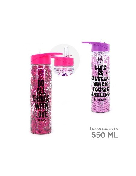 Botella 700ml C/manija Glitter Fantasia 11698 Tar02 Yy2483 Ori01