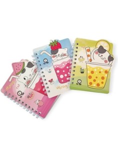 Libreta 11x9cm 60hj Fantasia C/espiral 25262/25691/25699/27093/27094/27096/27098 Col01