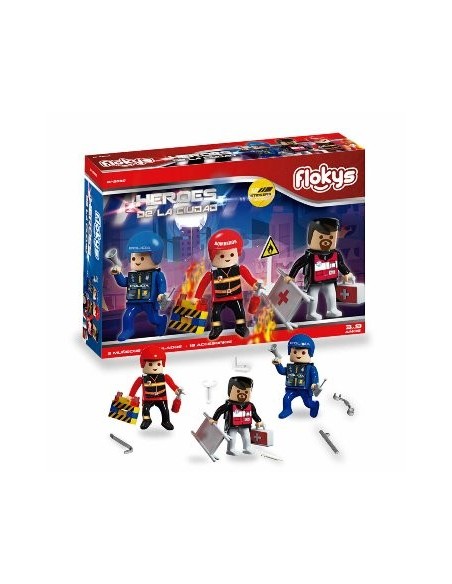 Flokys Heroes De La Ciudad 21 Pzas 01-2030 Dim05