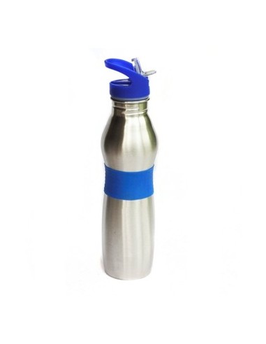 Botella 600ml Aluminio C/banda Silicona Y Pico 24943 Ben02 Ns249663/ns249663 Pk01