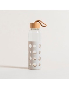 Botella Vidrio 500ml H2o Sport Silicona T/bamboo 0542014-0542018-0542022 928669 Pcu01 Mish02