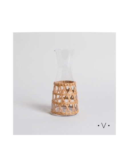 Botella 1.1lts Vidrio C/funda Maja 0528196 Mish02