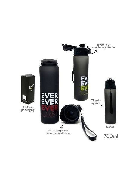 Botella 700ml Plast Everlast Mate 11397 Tar02