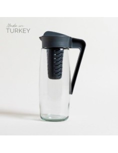 Jarra 1.6lt Vidrio C/infusor 0528107 Mish02