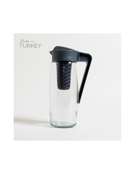 Jarra 1.6lt Vidrio C/infusor 0528107 Mish02