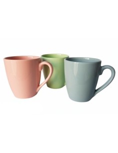 Jarro Mug 330cc Bombe Liso Color Pastel Surtidos Mta01 (m)