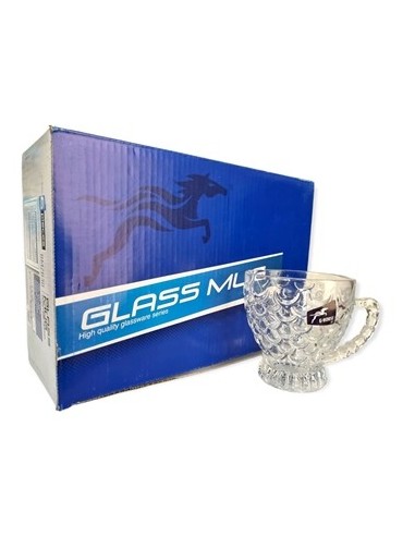 Taza Cafe 207ml X6 Vidrio Labrado 200967/bmzb30 Liv01