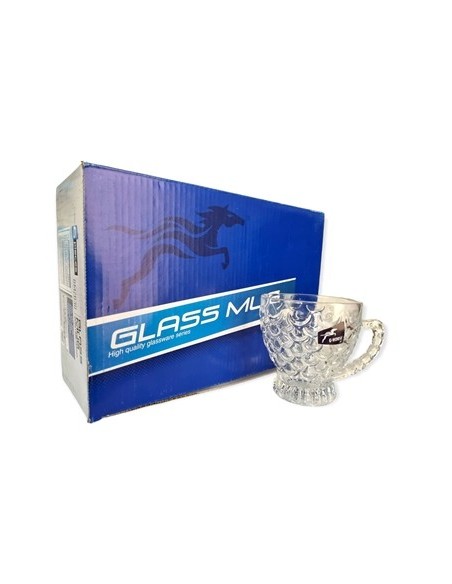 Taza Cafe 207ml X6 Vidrio Labrado 200967/bmzb30 Liv01